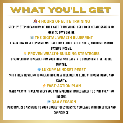 Digital Wealth Elites Masterclass